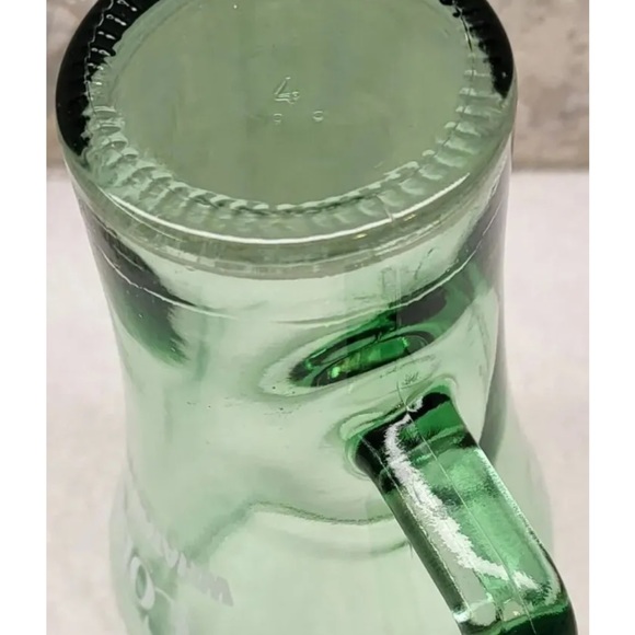 Collectible Green Coke Coca Cola Whataburger Cowboy Glass with Handle 16 oz - Picture 5 of 9